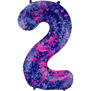 Zábavní pyrotechnika Fóliové číslo 2 - Paint splash 86 cm