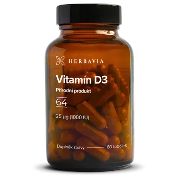 Herbavia Vitamín D3, 60 kapslí