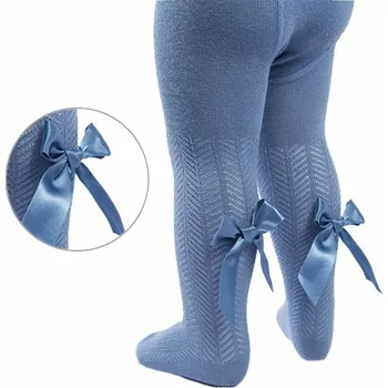 Punčochy s mašličkou modré 68/80