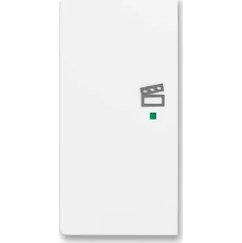 6220T-A02103 240 Kryt 2násobný levý, symbol "scény", matná bílá, Zoni, ABB