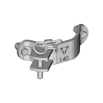 Půl objímka na stájový sloupek Octagonal Ø140mm + 1 pant