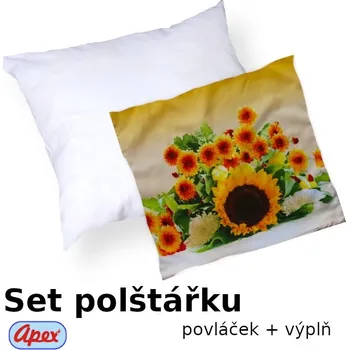 Polštář Apex® produktová řada 3D 3D povláček na polštářek - Svazek slunečnic - Polštářek s výplní (100% PES kuličkové duté vlákno)