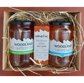 Dárková medová sada "Louka+Lípa" 2x 500g, WOODLAND