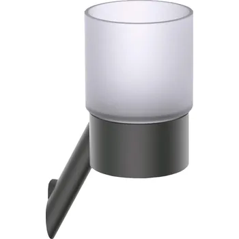 Držák na kartáček Aplomo Silia sklenička s držákem, titan