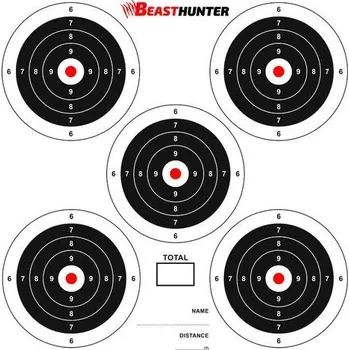 Terč na sportovní střelbu Beast Terč BeastHunter 17x17 cm 5 terčů (100ks)