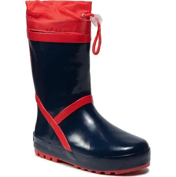 Dívčí holínky Dětské holinky Playshoes modré se stahováním