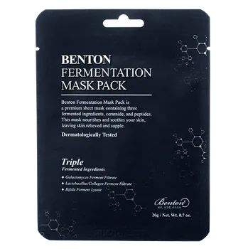 Pleťová maska BENTON - FERMENTATION MASK PACK - Pleťová maska s fermentovanými ingrediencemi 20 ml (1 ks)