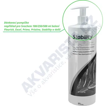 Akvarijní chemie Dávkovací pumpička typ A pro Seachem přípravky 100/250/500 ml