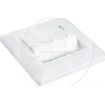 SX9-3-0-WH - neosazená zásuvka pro 3x keystone