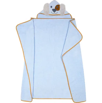 Dětská osuška s výšivkou a kapucí 120x100 cm DuetBaby Barva: Blue Dog