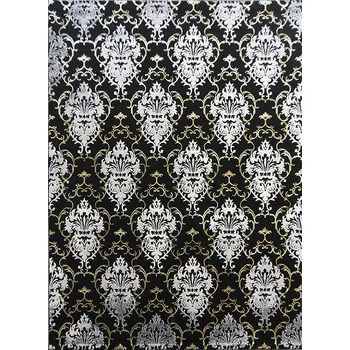 Koberec Berfin Dywany Kusový koberec Elite 23282 Black Gold, 3D efekt, antistatický, 12 mm výška Rozměry koberců: 80x150