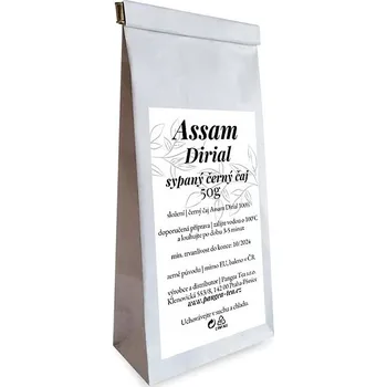 Čaj Pangea Tea černý sypaný čaj Assam Dirial 50 g