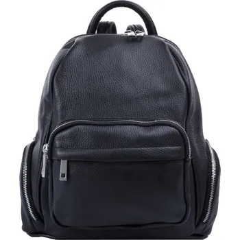 Kabelka Kožený batůžek 5633 černý, MAXFLY