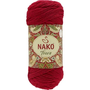 Příze Nako Truva 4426 tmavě červená