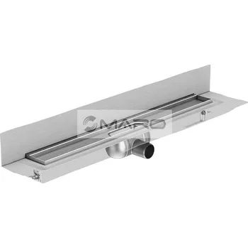 Odvodňovací žlab ACO Showerdrain C+ Žlab podlahový ke stěně, nerezový, výška 92 mm, boční odpad 50 mm, pro rošt 685 mm, 9010.85.30