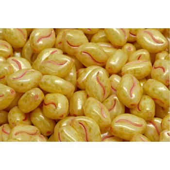 Dětské navlékací korálky Oboustranná vlnitá zrnka 11x8 mm č. 5