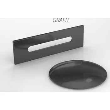 Besco Volně stojící vana ze sanitárního kompozitu Vera CC/SP 170x75, s přepadem Rozměry (cm): 170x75, Typ a barva výpustě: Alcaplast Click-Clack se šterbinovým přepadem, grafit