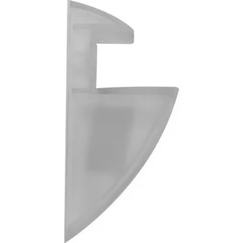 Walteco Držák police CLIP 19mm, nosnost 5 kg, plast, šedý Množství: 5 ks