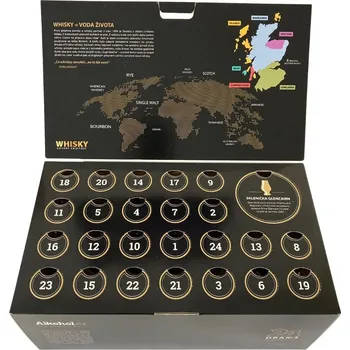 Whisky Whisky Adventní kalendář 2023 24x 0,02 l + 1x sklo