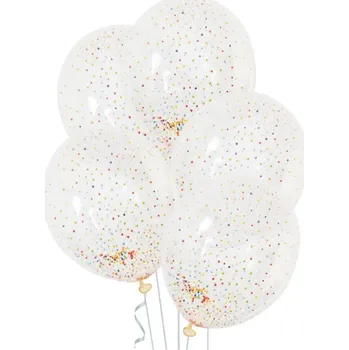Balónek Party Pal Balonky s konfetami a polystyrenovými kuličkami 3 ks