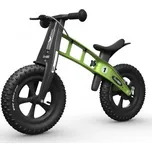Odrážedlo First Bike FAT green - ZDARMA dopravné, košík a zvonek!