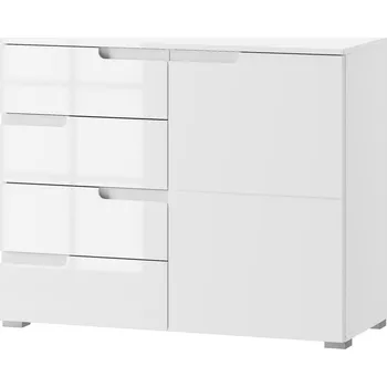 Komoda Komoda se zásuvkami SELENE 5 bílá lesk