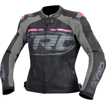 Moto bunda XRC Moos ladies leather jacket blk/pink/grey vel. 48