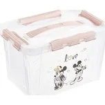 Keeeper Minnie úložný box 4052396077056 29 x 18 x 19 cm čirý/růžový
