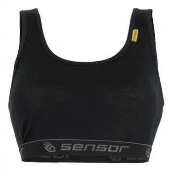 Podprsenka Sportovní podprsenka Sensor Merino Active Černá