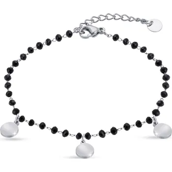 Náramek biju Náramek z chirurgické oceli, korálkový s lesklými kolečky 1902-2