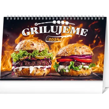 Kalendář Stolový kalendár Grilujeme 2024, 23,1 x 14,5 cm