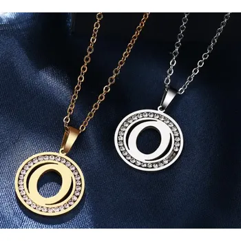 Náhrdelník Řetízek s přívěskem O, Varianta Zlatá