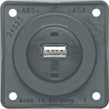 Elektrická zásuvka Zásuvka USB šedá