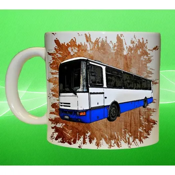 hrnek s autobusem KAROSA oranžový 75 ml