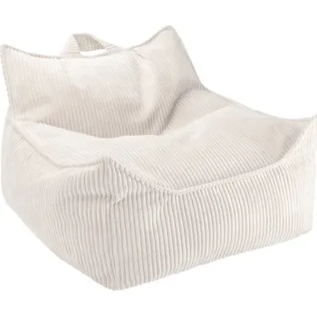Sedací pytel wigiwama Sedací vak (křeslo) pro děti - manšestr barva: Bílá