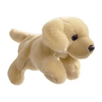 maňásek Plyšák-maňásek na ruku - Labrador žlutý (Full-Bodied Animal Puppets 30 cm)