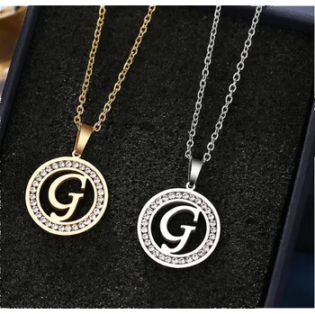 Náhrdelník Řetízek s přívěskem G, Varianta Stříbrná