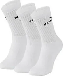 Pánské ponožky PUMA Sport Crew Socks 3 páry 883296 bílé
