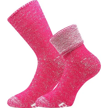 Dámské ponožky BOMA Ponožky silné domácí POLARIS magenta 35-38 120496
