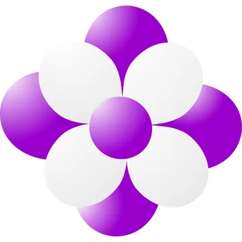 Party dekorace Balónky kytka fialová balonky.cz 4d