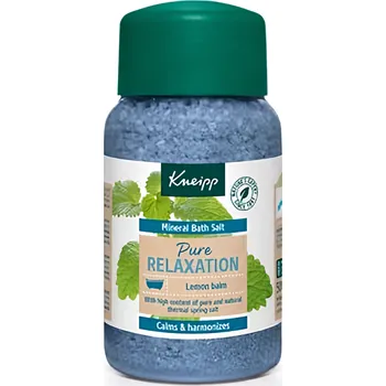 Koupelová kosmetika Kneipp Mineral Bath Salt Pure Relaxation Melissa relaxační koupelová sůl s meduňkou