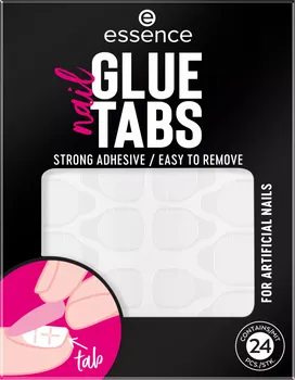 Umělé nehty Essence Glue Tabs lepící polštářky na nehty 24 ks