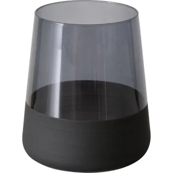 Sklenice Boltze Home Sklenice na vodu nebo koktejly MOLUNA, černé sklo, 380 ml