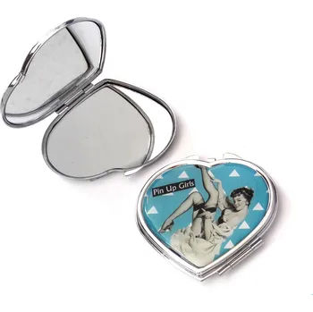 Kosmetické dámské zrcátko Lifetime Beauty v pouzdru, modré