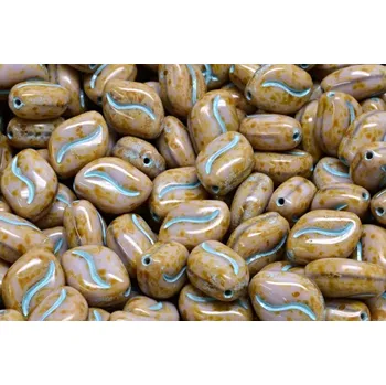 Dětské navlékací korálky Oboustranná vlnitá zrnka 11x8 mm č. 24