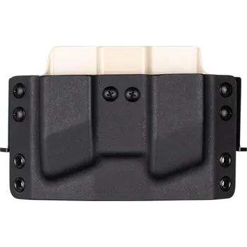 Příslušenství pro sportovní střelbu RH Holsters OWB - HS H11 - H11 PRO - Springfield Hellcat/PRO - vnější kydexové pouzdro na 2 zásobníky - plný sweatguard - černá/písková Umístění pouzdra: Pravý bok (levák)