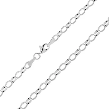 Řetízek Zlatý řetízek v bílém zlatě 4,7 mm, 5.23 g, 45 cm