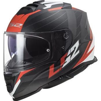 Helma na motorku LS2 přilba STORM II FF800 Nerve matt black/red - M