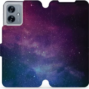 Pouzdro na mobilní telefon Flipové pouzdro Mobiwear - Motorola Moto G54 5G / Moto G54 5G Power Edition - V147P Mlhovina (Knížkové flip pouzdro, obal, kryt na mobil Motorola Moto G54 5G / Moto G54 5G Power Edition - V147P Mlhovina, materiál Umělá kůže + TPU - ochrana 360°, stojánek,