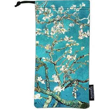 Pouzdro na brýle Plumeria Plu - Látkové pouzdro na brýle nebo mobil V. van Gogh, Almond Blossom - 9x18 cm